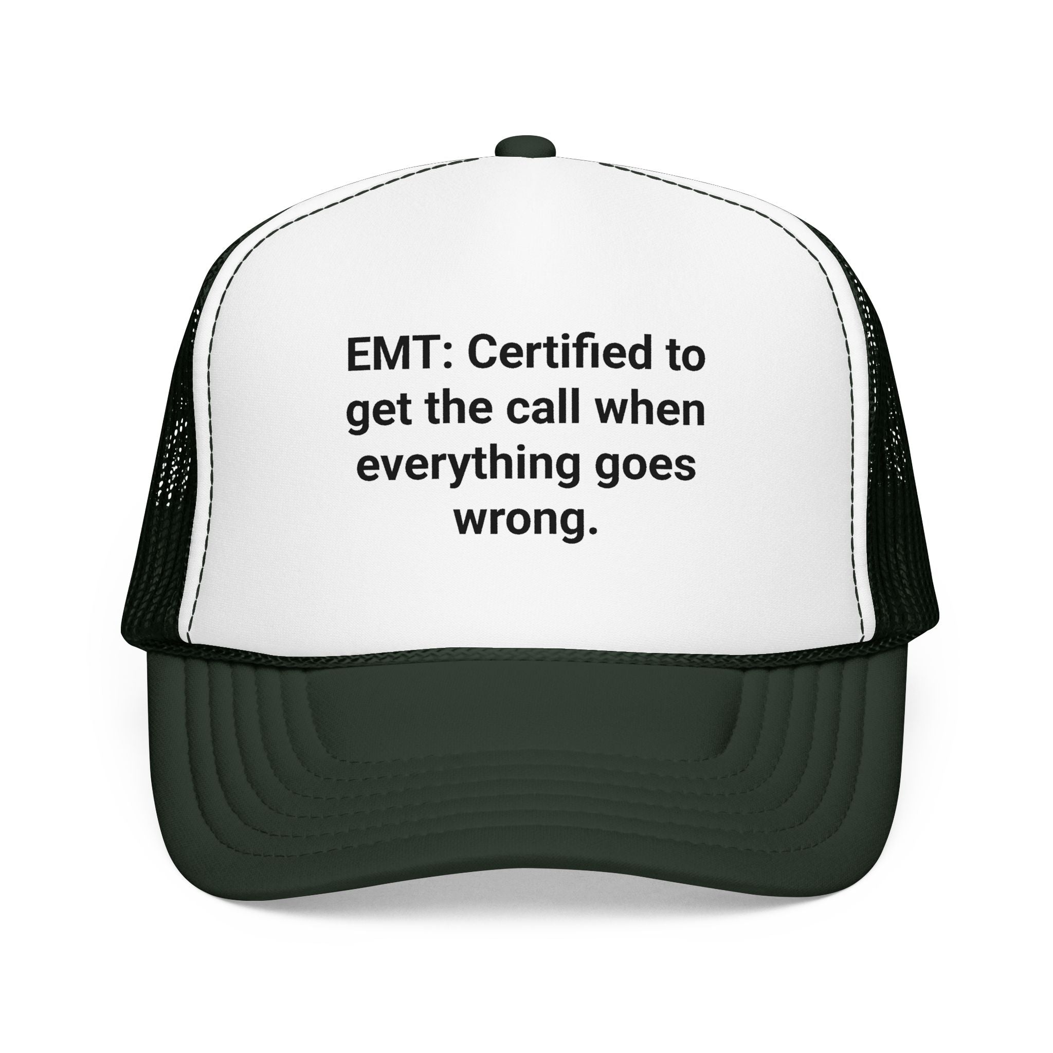 EMT Certified Trucker Hat - Gift for New EMT Certification