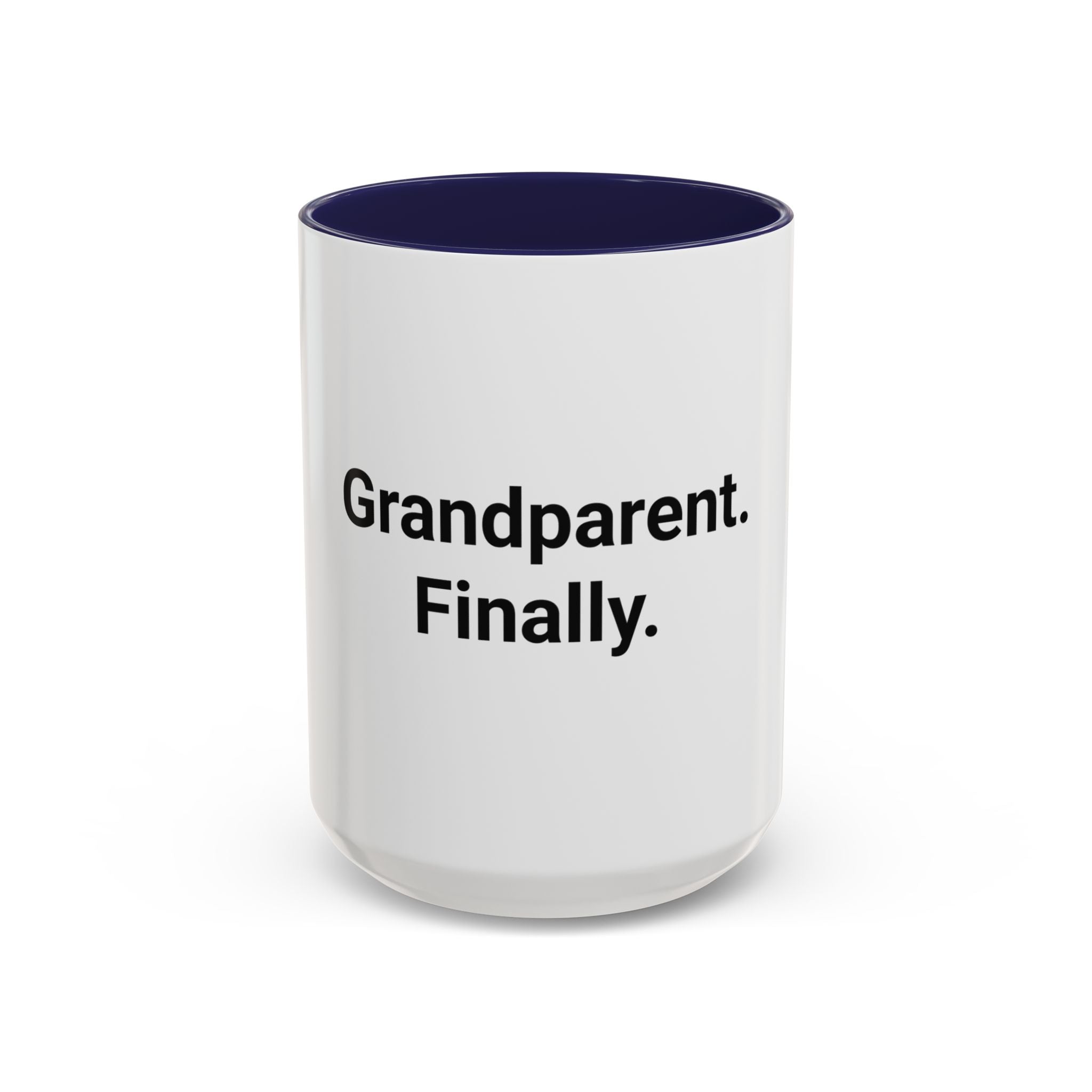 Grandparent. Finally. - Accent Mug for New Grandparents