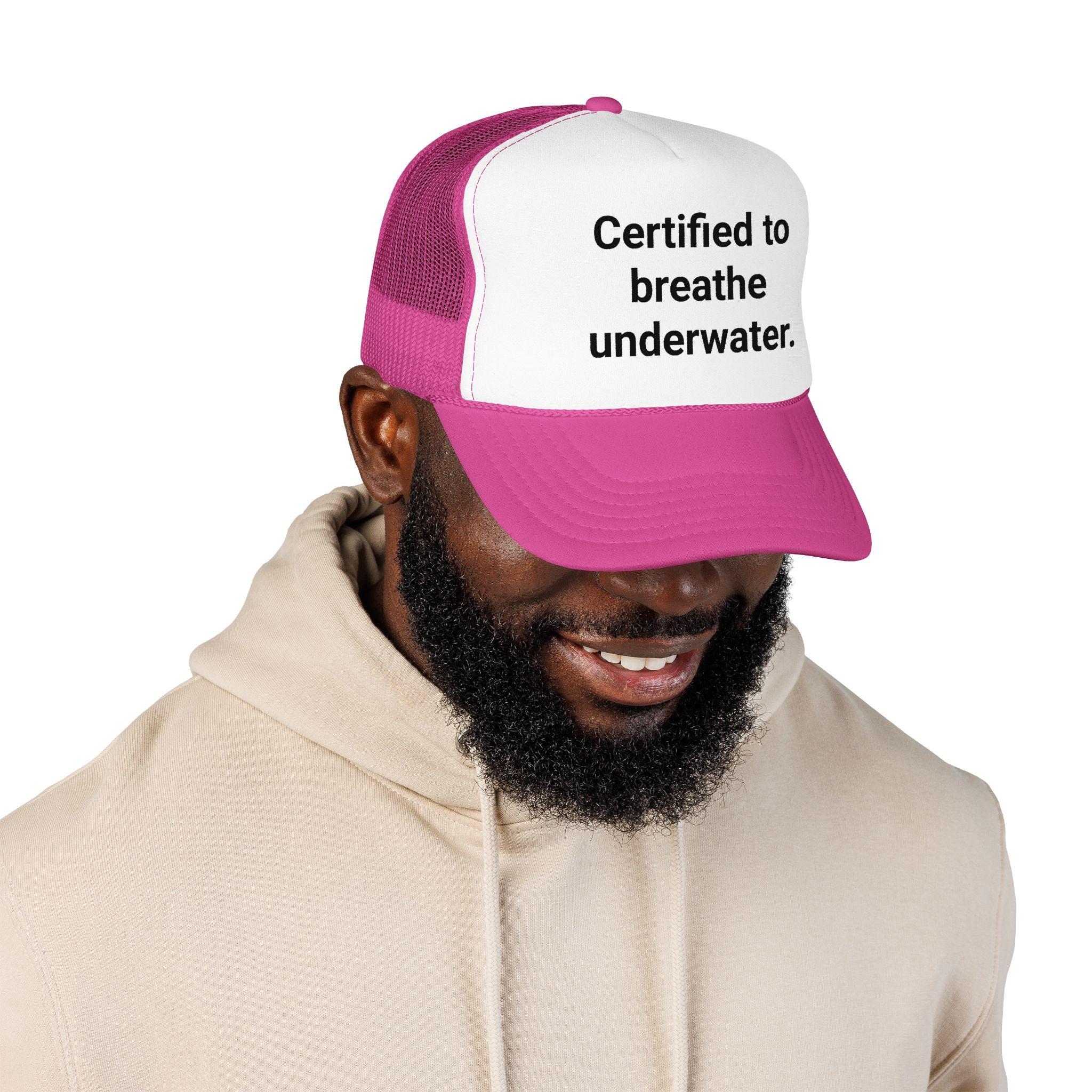 Certified to Breathe Underwater - Trucker Hat for Scuba Divers