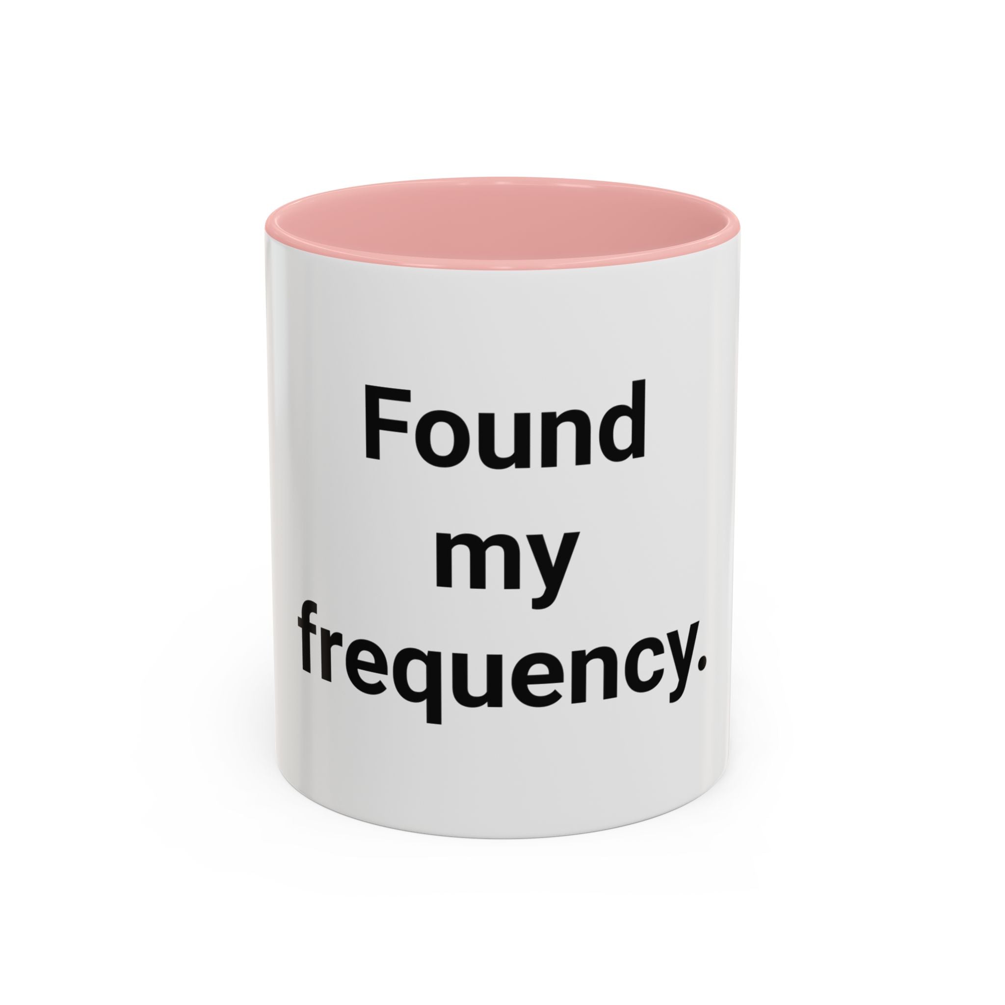 Found My Frequency - Accent Mug for Ham Radio License