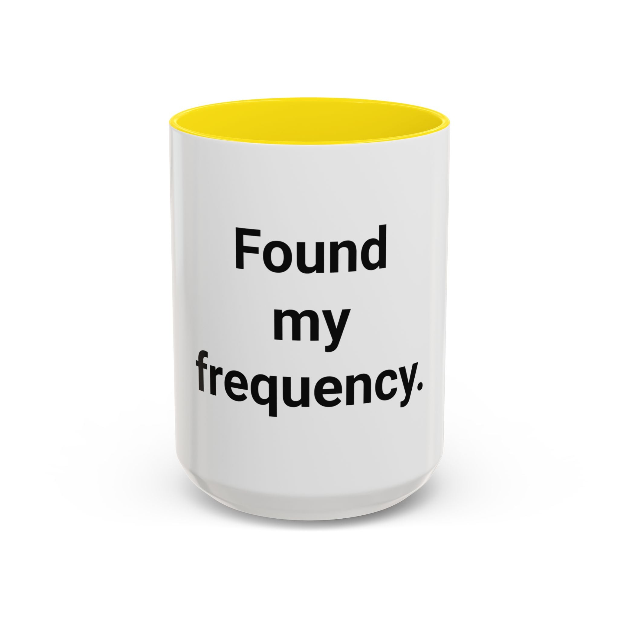 Found My Frequency - Accent Mug for Ham Radio License