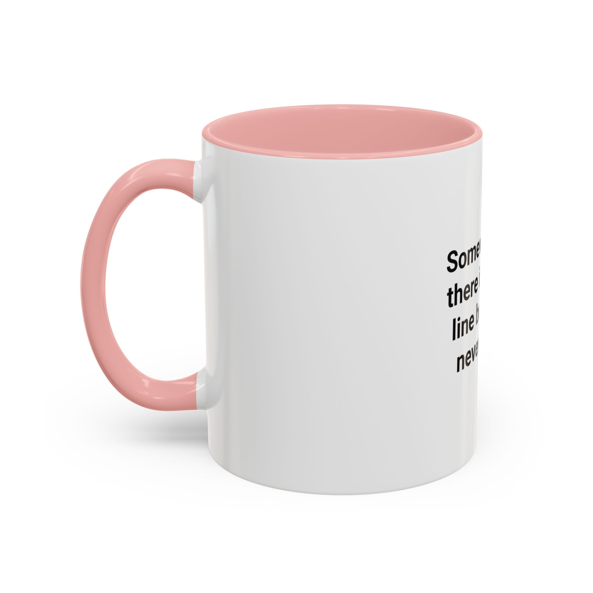 Somewhere Out There Is a Finish Line Buoy - Accent Mug for First Open Water Swimmers