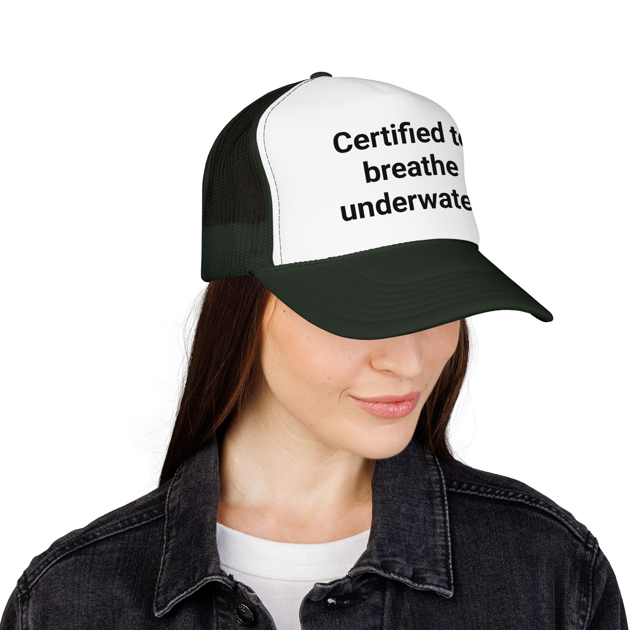 Certified to Breathe Underwater - Trucker Hat for Scuba Divers