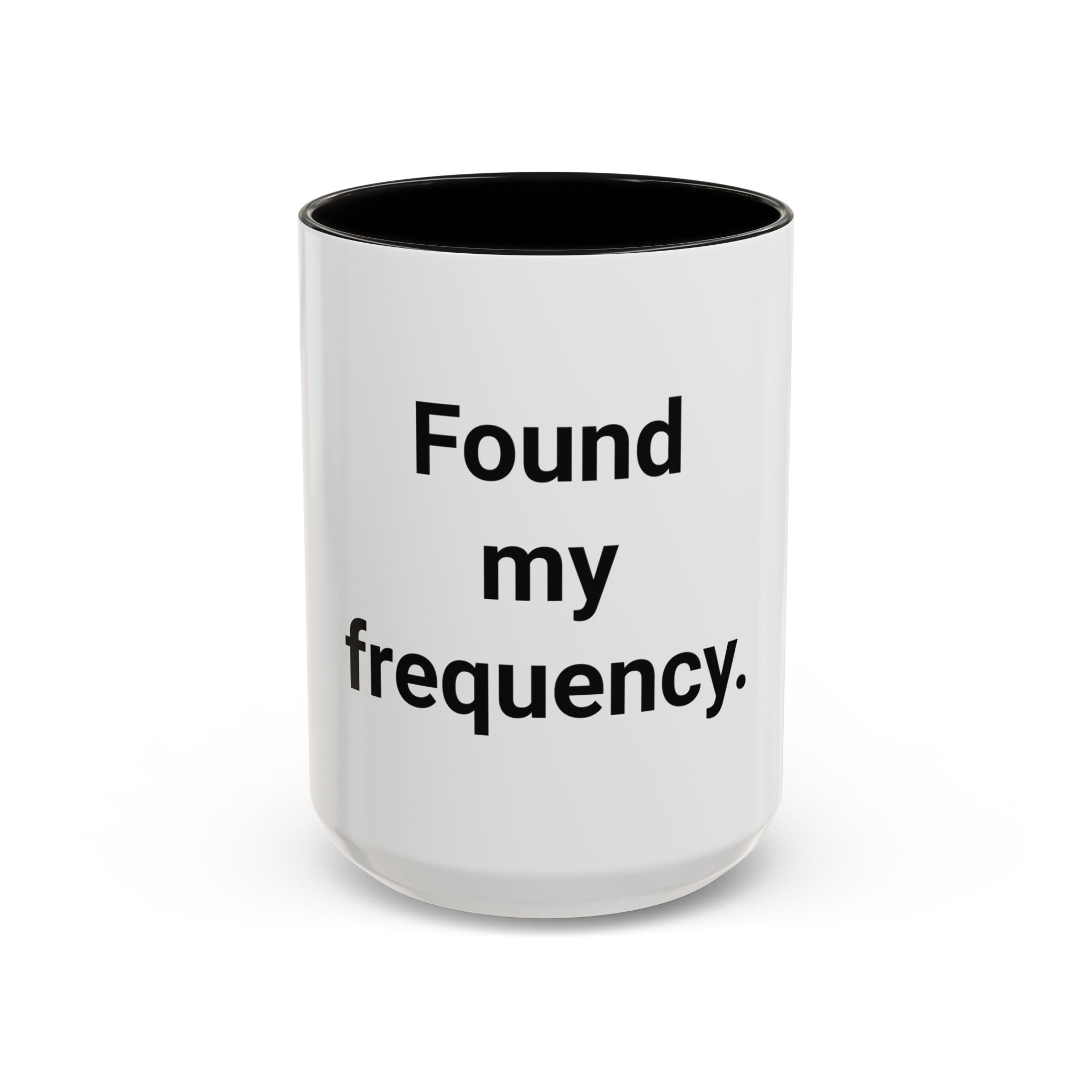 Found My Frequency - Accent Mug for Ham Radio License