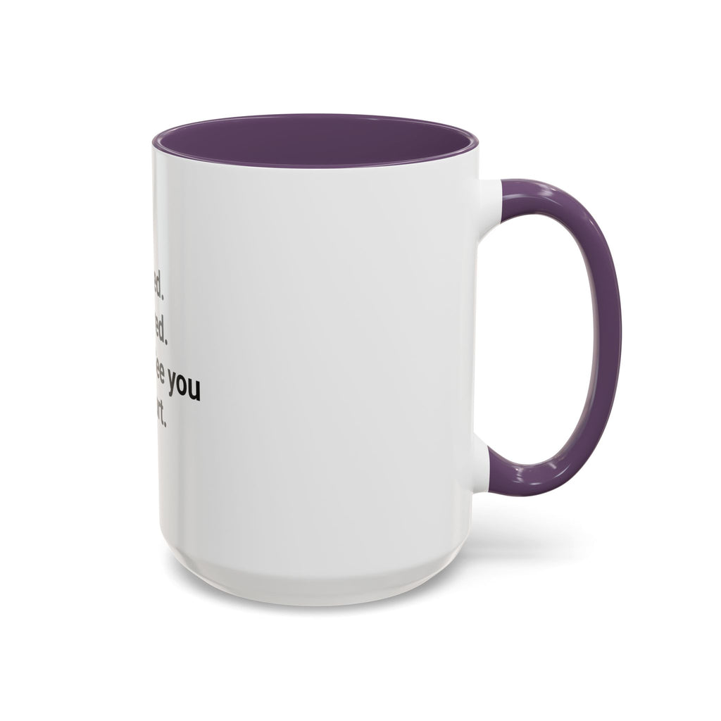 Studied. Suffered. Scored. See you in court. - Mug for LSAT Grads