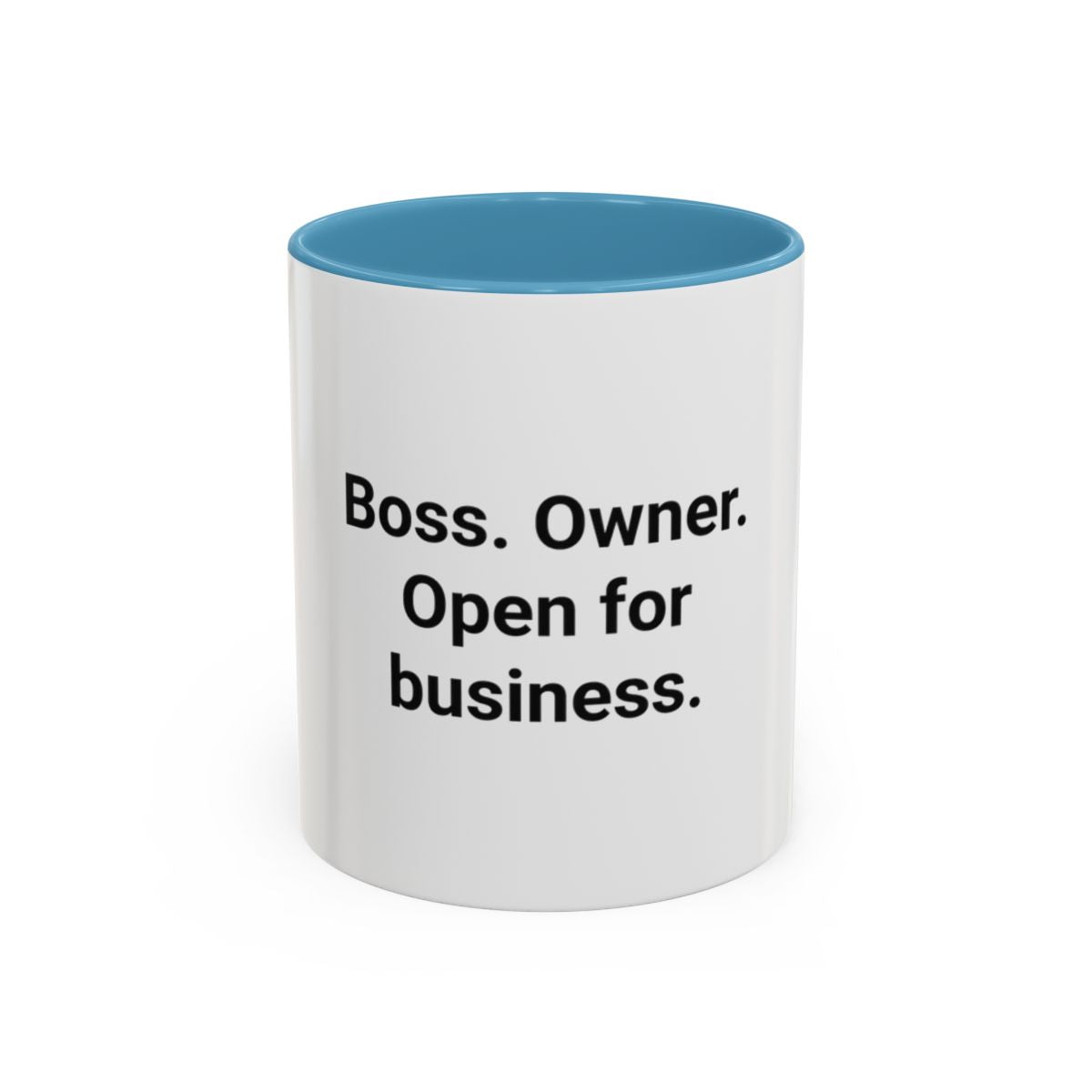 Boss. Owner. Open for Business. - Accent Mug for New Business Owners