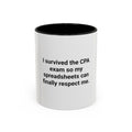 CPA Exam Survivor Spreadsheets Mug - Funny Accounting Gift
