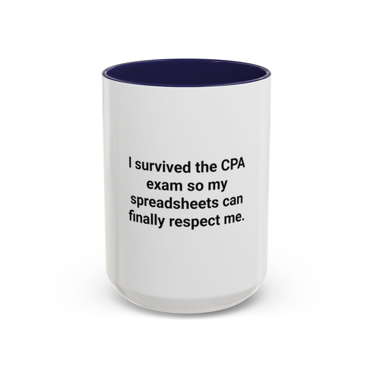 CPA Exam Survivor Spreadsheets Mug - Funny Accounting Gift
