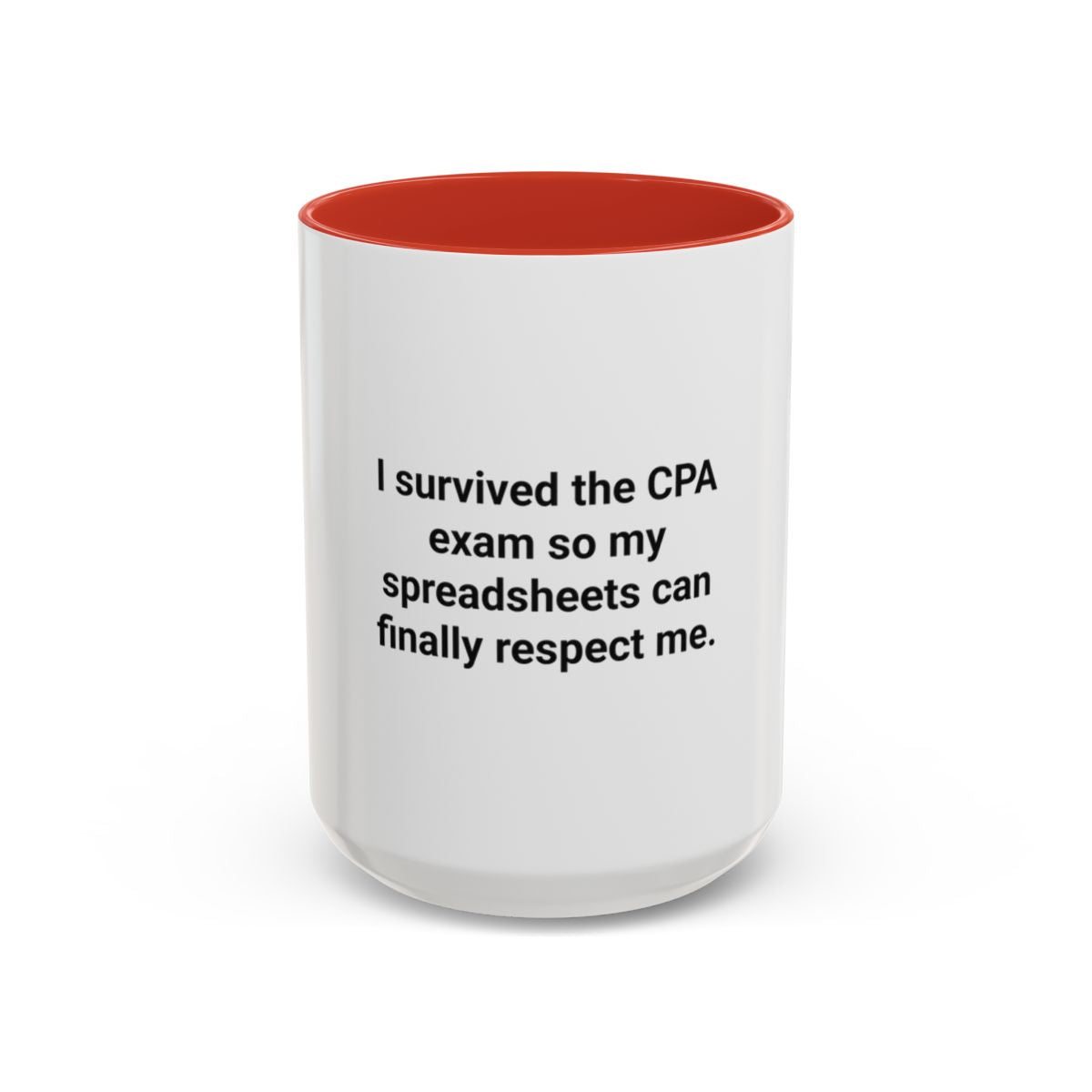 CPA Exam Survivor Spreadsheets Mug - Funny Accounting Gift
