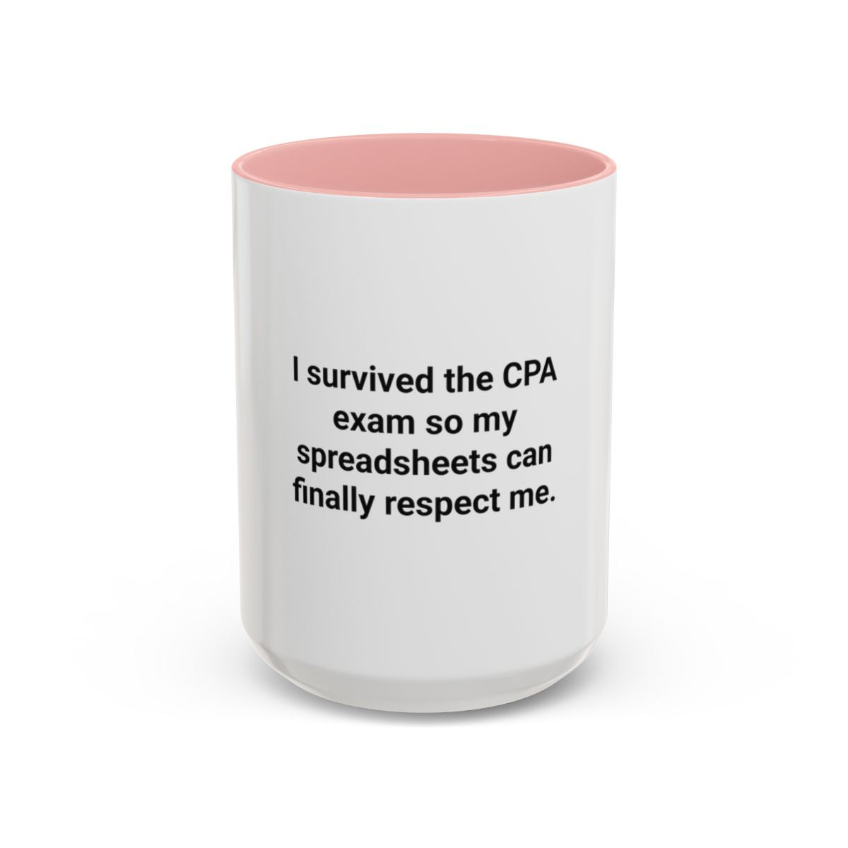 CPA Exam Survivor Spreadsheets Mug - Funny Accounting Gift