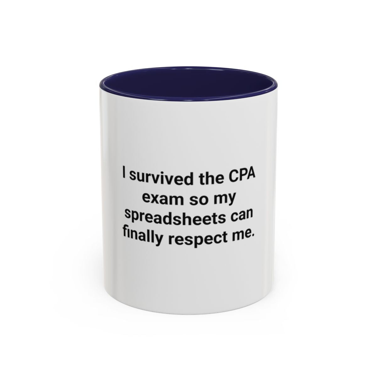 CPA Exam Survivor Spreadsheets Mug - Funny Accounting Gift