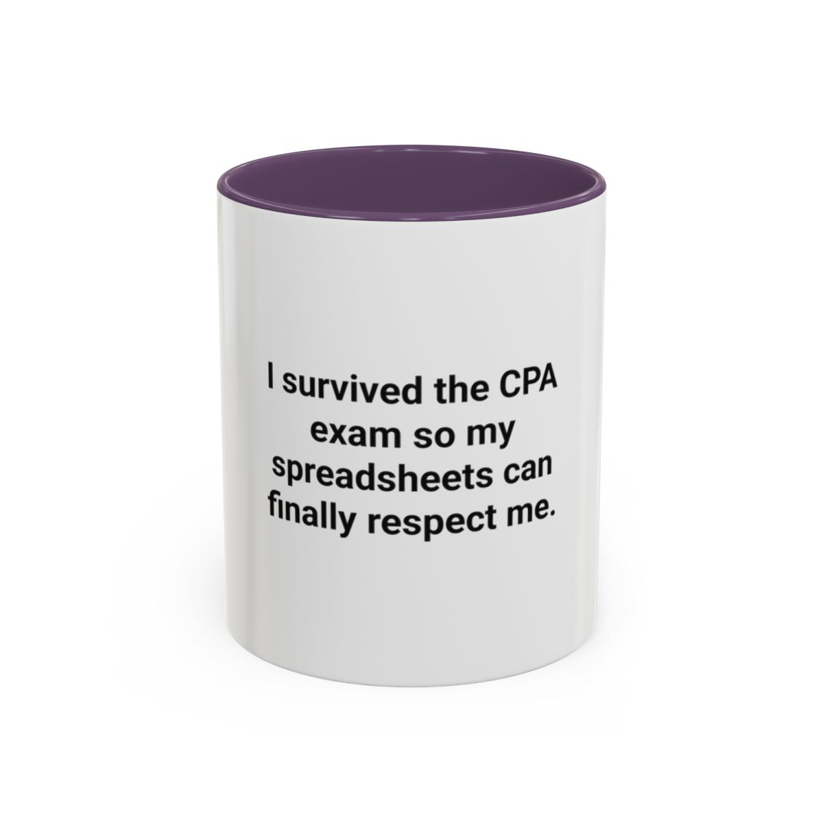 CPA Exam Survivor Spreadsheets Mug - Funny Accounting Gift