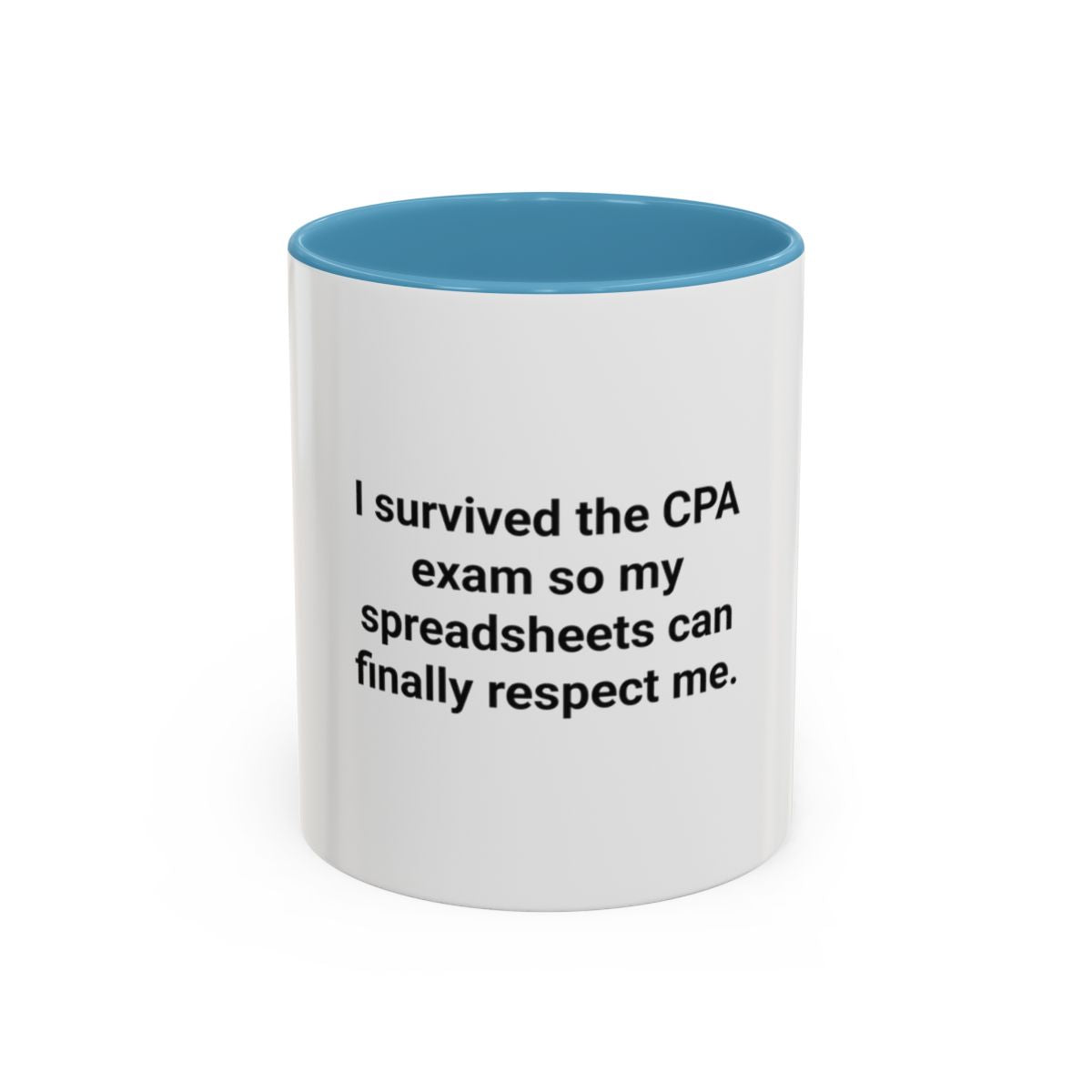 CPA Exam Survivor Spreadsheets Mug - Funny Accounting Gift