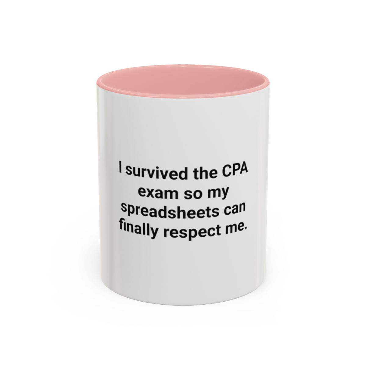 CPA Exam Survivor Spreadsheets Mug - Funny Accounting Gift