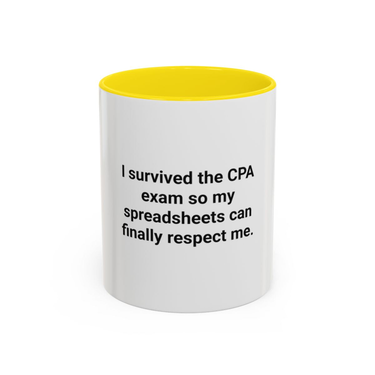 CPA Exam Survivor Spreadsheets Mug - Funny Accounting Gift