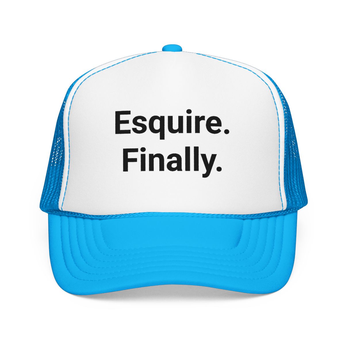 Esquire. Finally. - Trucker Hat for Passing the Bar Exam