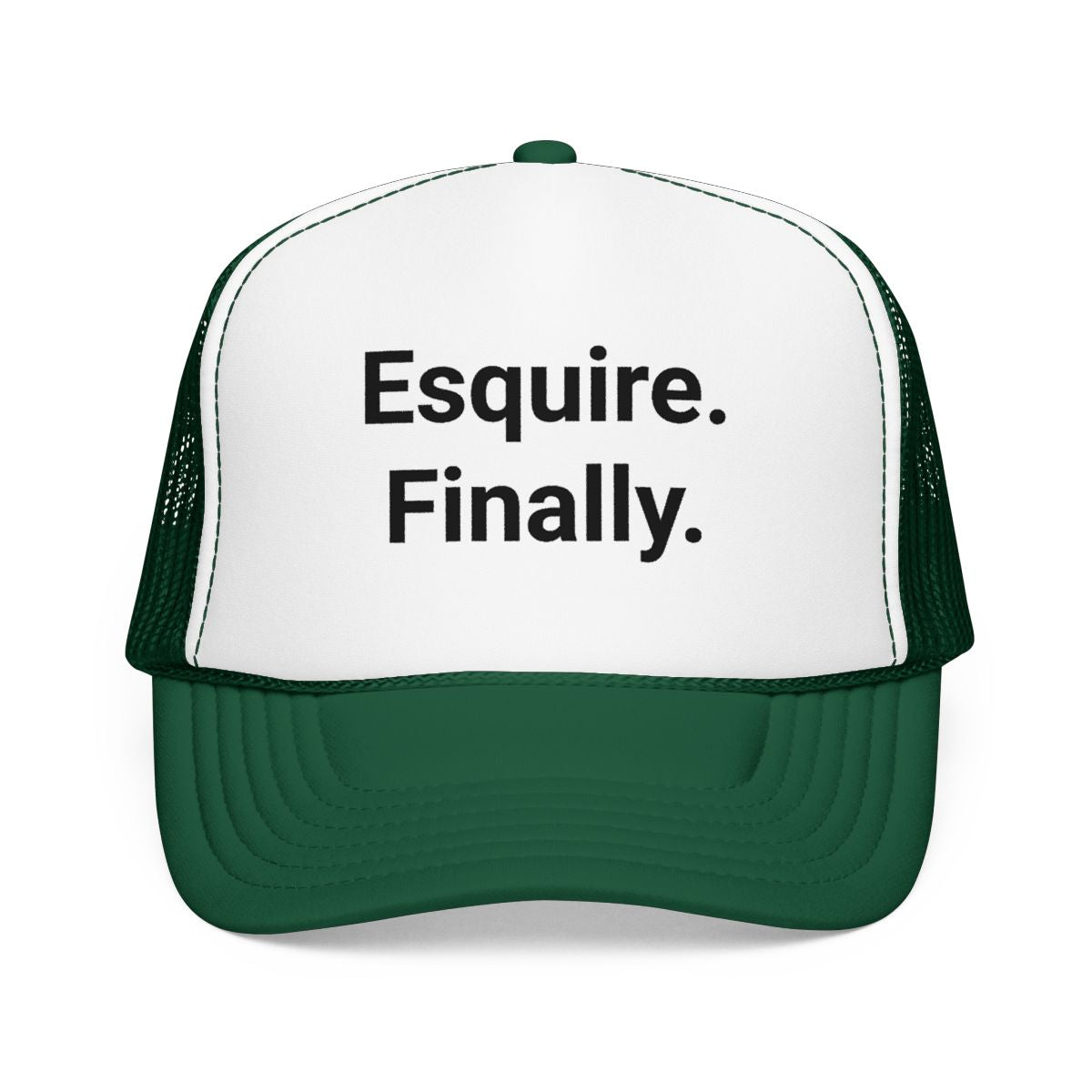 Esquire. Finally. - Trucker Hat for Passing the Bar Exam