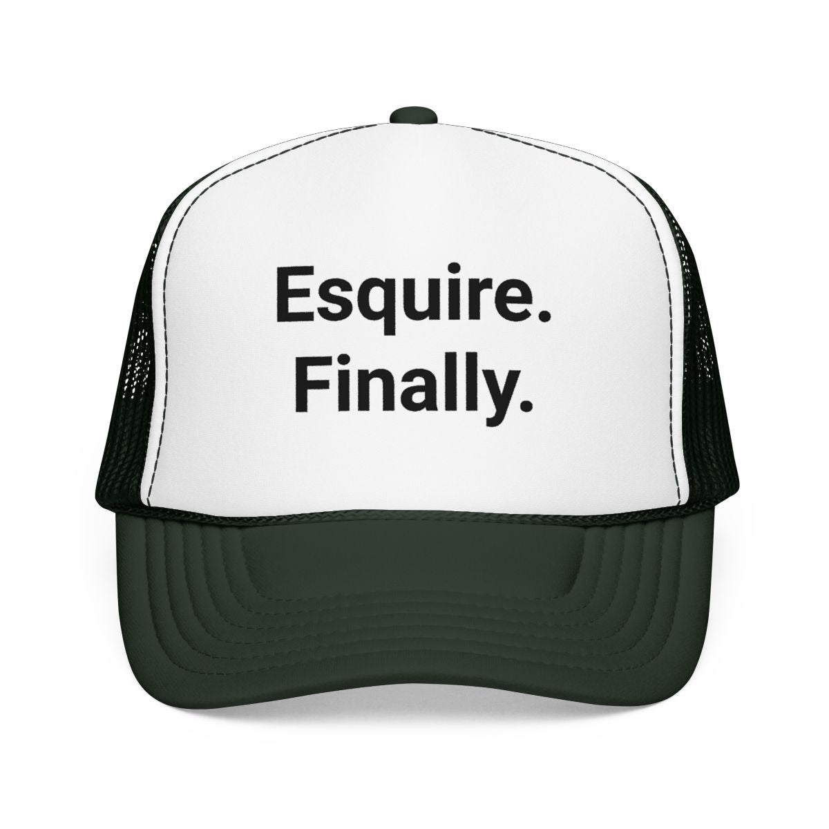 Esquire. Finally. - Trucker Hat for Passing the Bar Exam