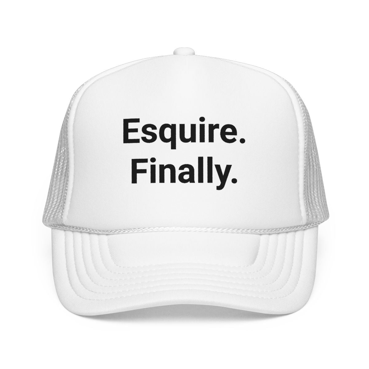 Esquire. Finally. - Trucker Hat for Passing the Bar Exam