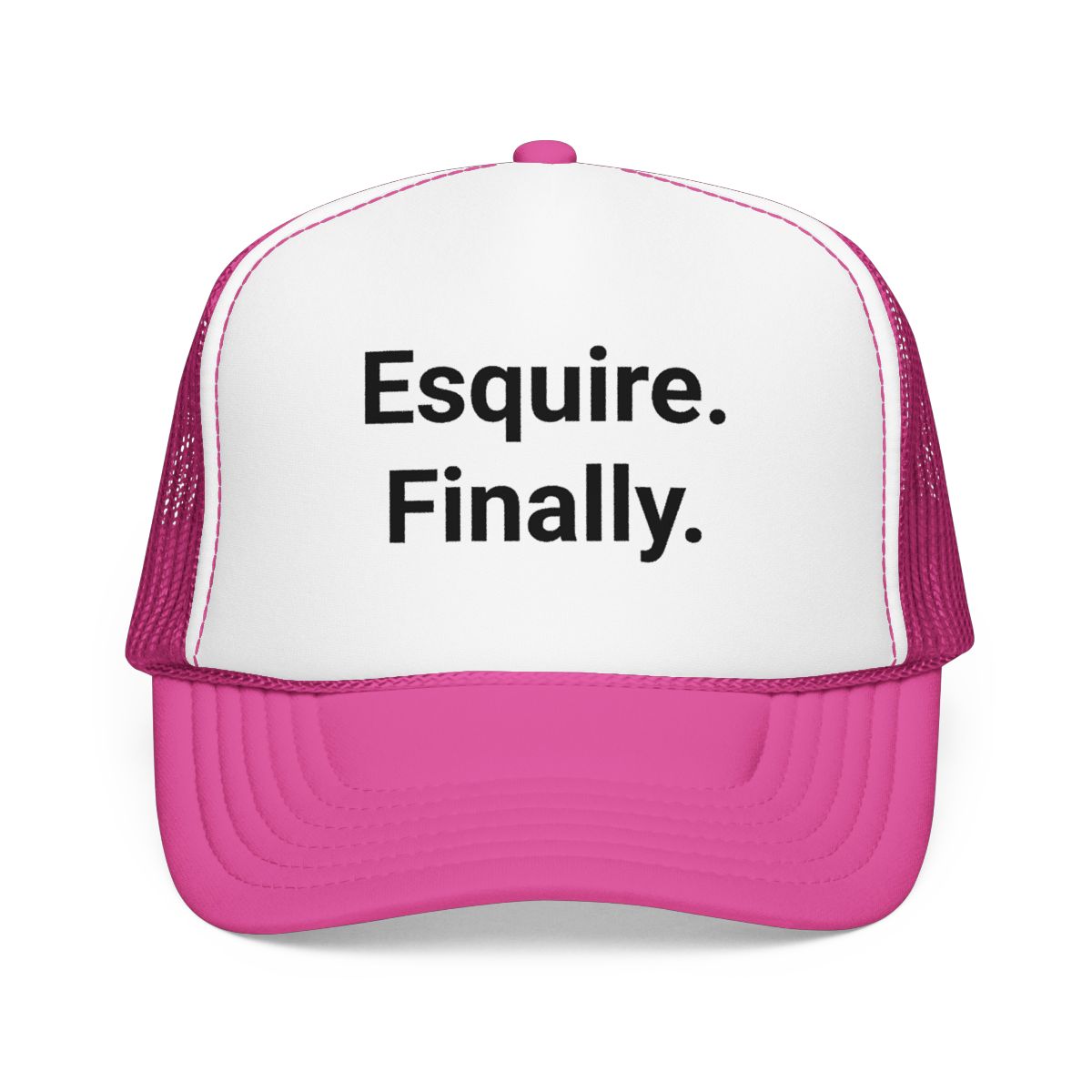 Esquire. Finally. - Trucker Hat for Passing the Bar Exam