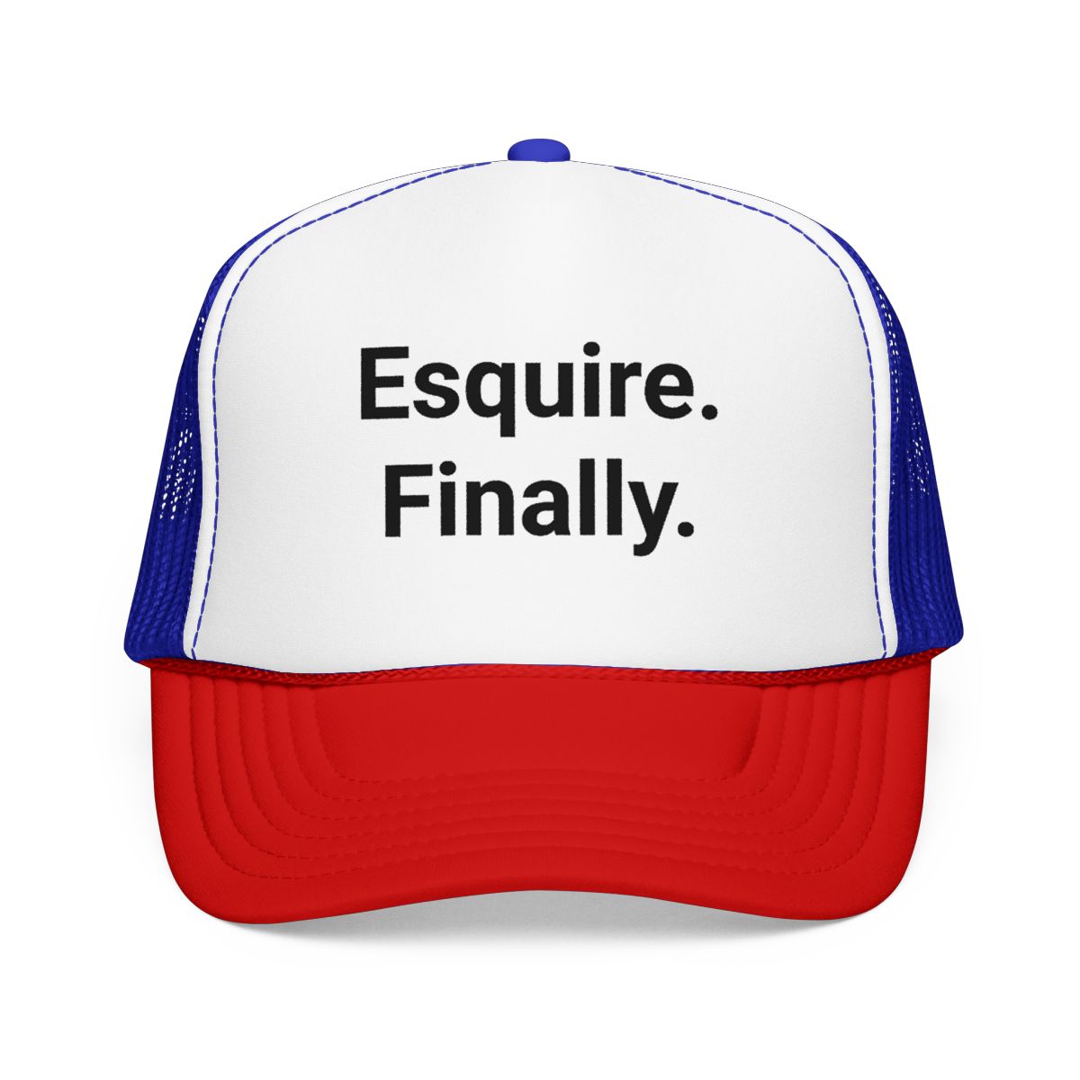 Esquire. Finally. - Trucker Hat for Passing the Bar Exam