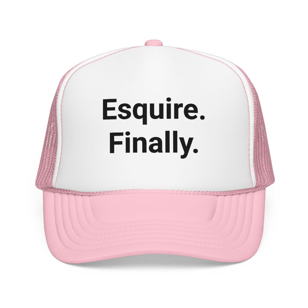 Esquire. Finally. - Trucker Hat for Passing the Bar Exam