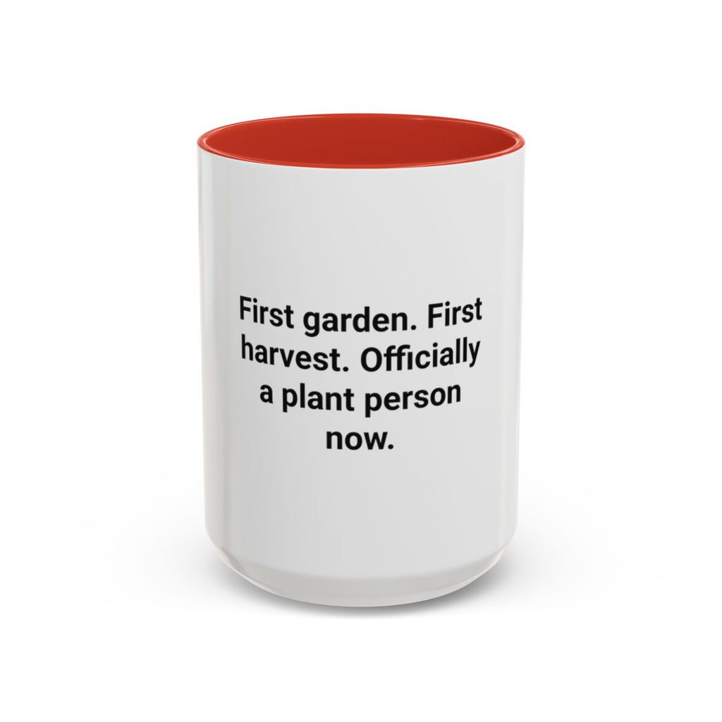 First Garden First Harvest - Accent Mug for New Gardeners