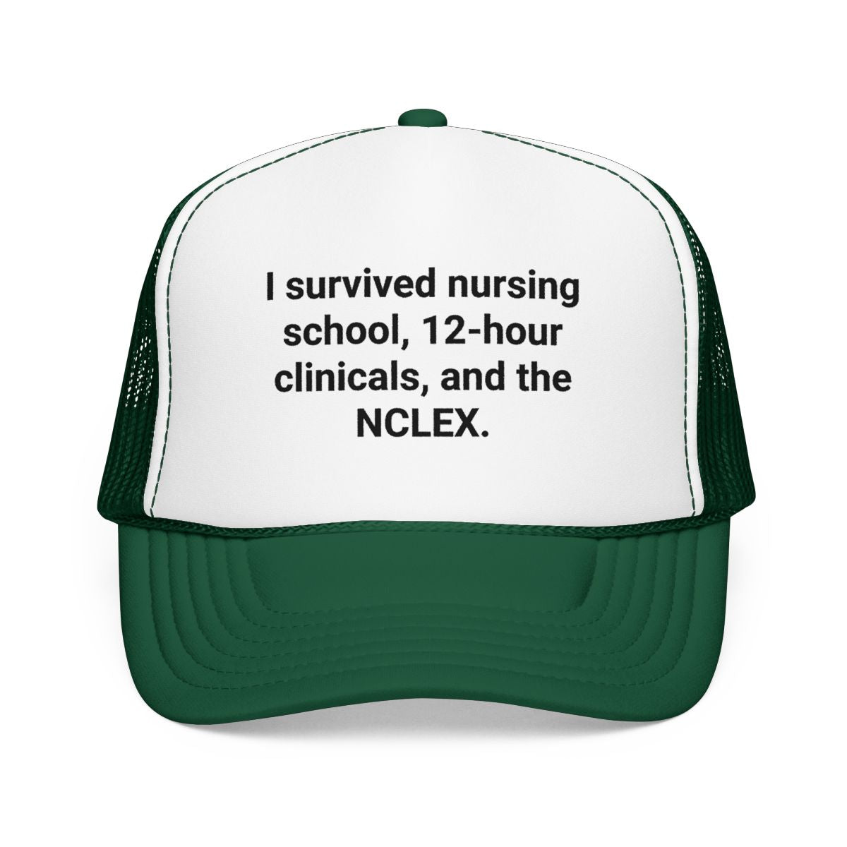 I Survived Nursing School & NCLEX - Trucker Hat for New Nurses