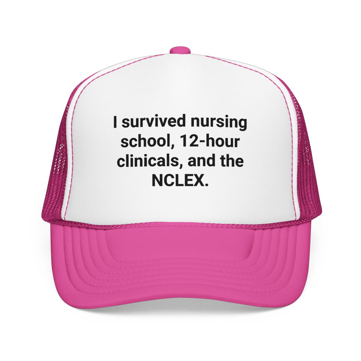 I Survived Nursing School & NCLEX - Trucker Hat for New Nurses