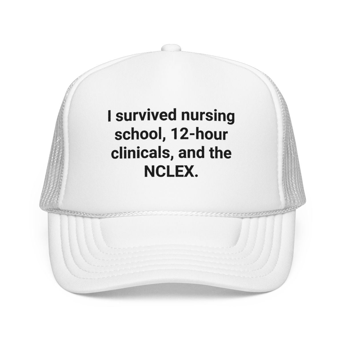 I Survived Nursing School & NCLEX - Trucker Hat for New Nurses