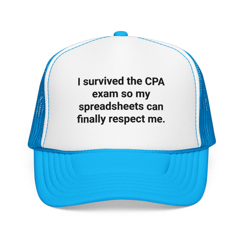 I Survived the CPA Exam Trucker Hat - Gift for New CPAs