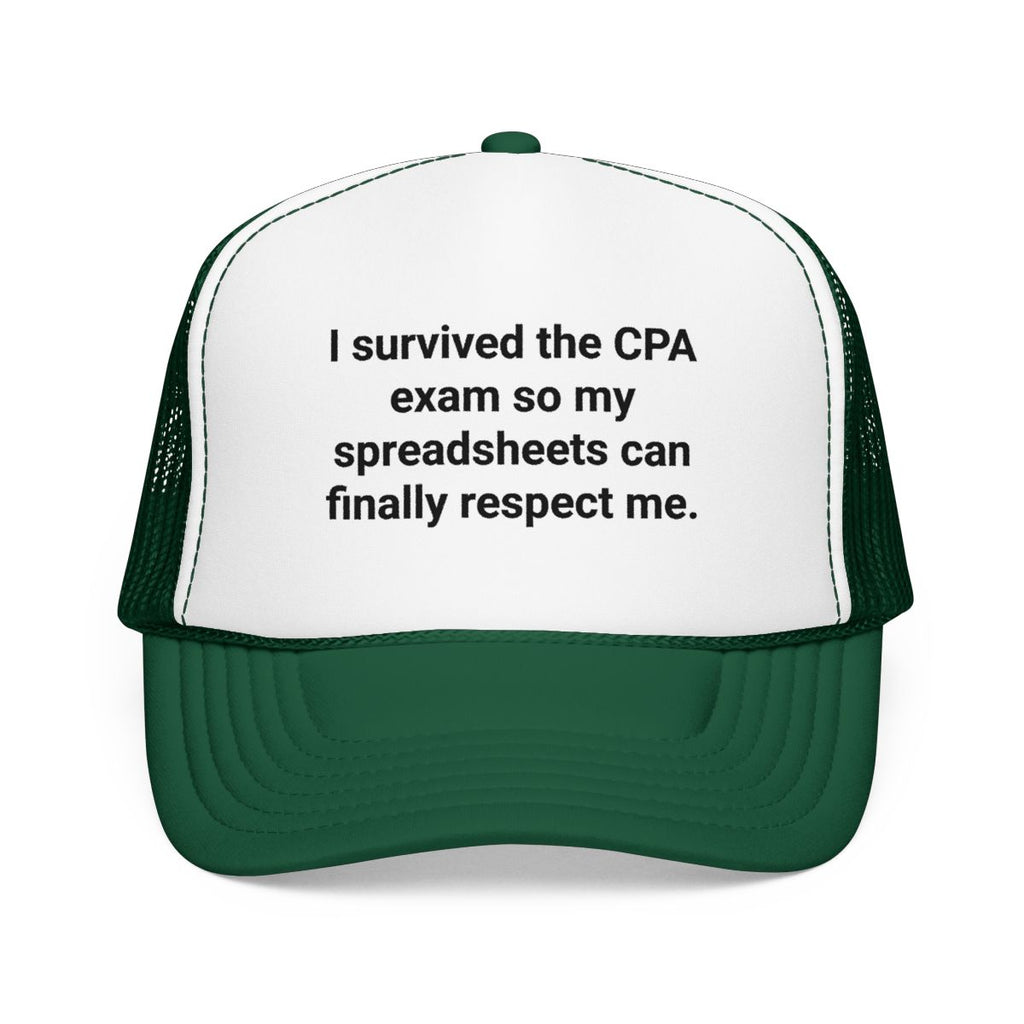I Survived the CPA Exam Trucker Hat - Gift for New CPAs