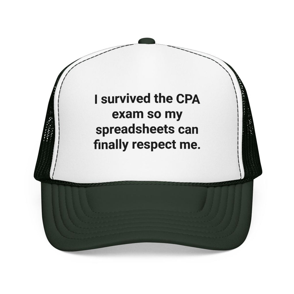I Survived the CPA Exam Trucker Hat - Gift for New CPAs