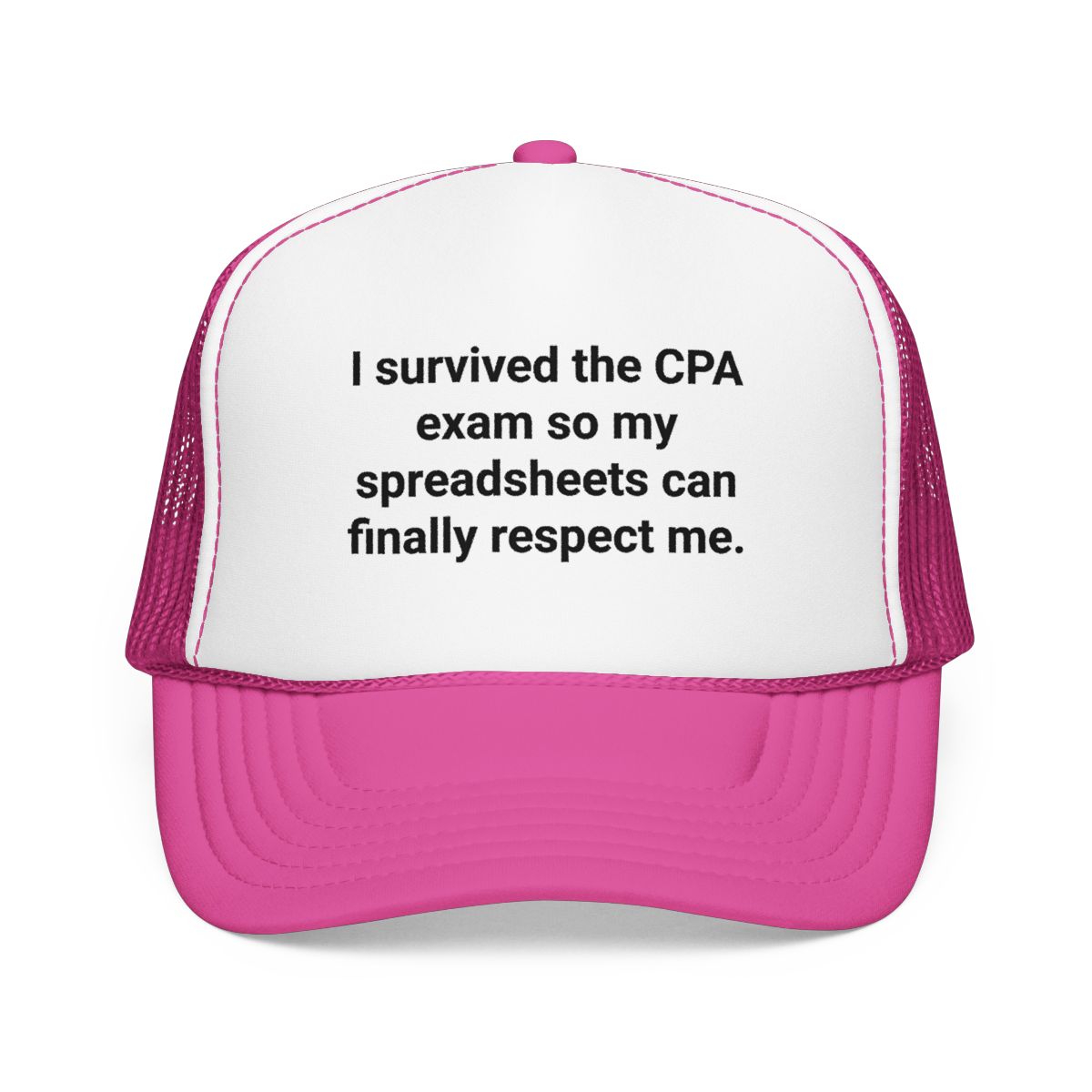 I Survived the CPA Exam Trucker Hat - Gift for New CPAs
