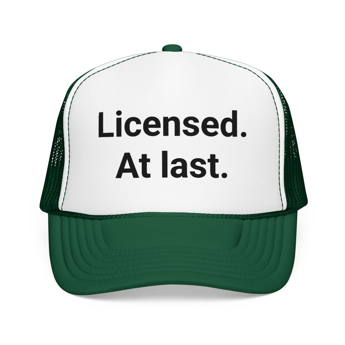 Licensed. At last. - Trucker Hat for New Adult Drivers