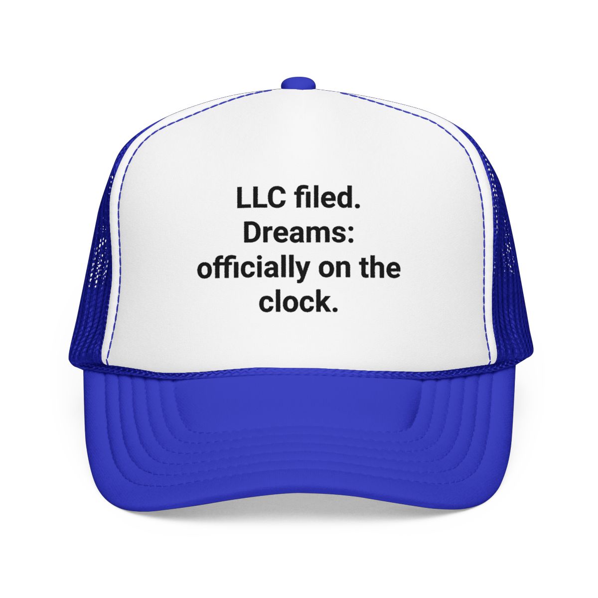 LLC Filed Dreams on the Clock - Trucker Hat for New Business Owners