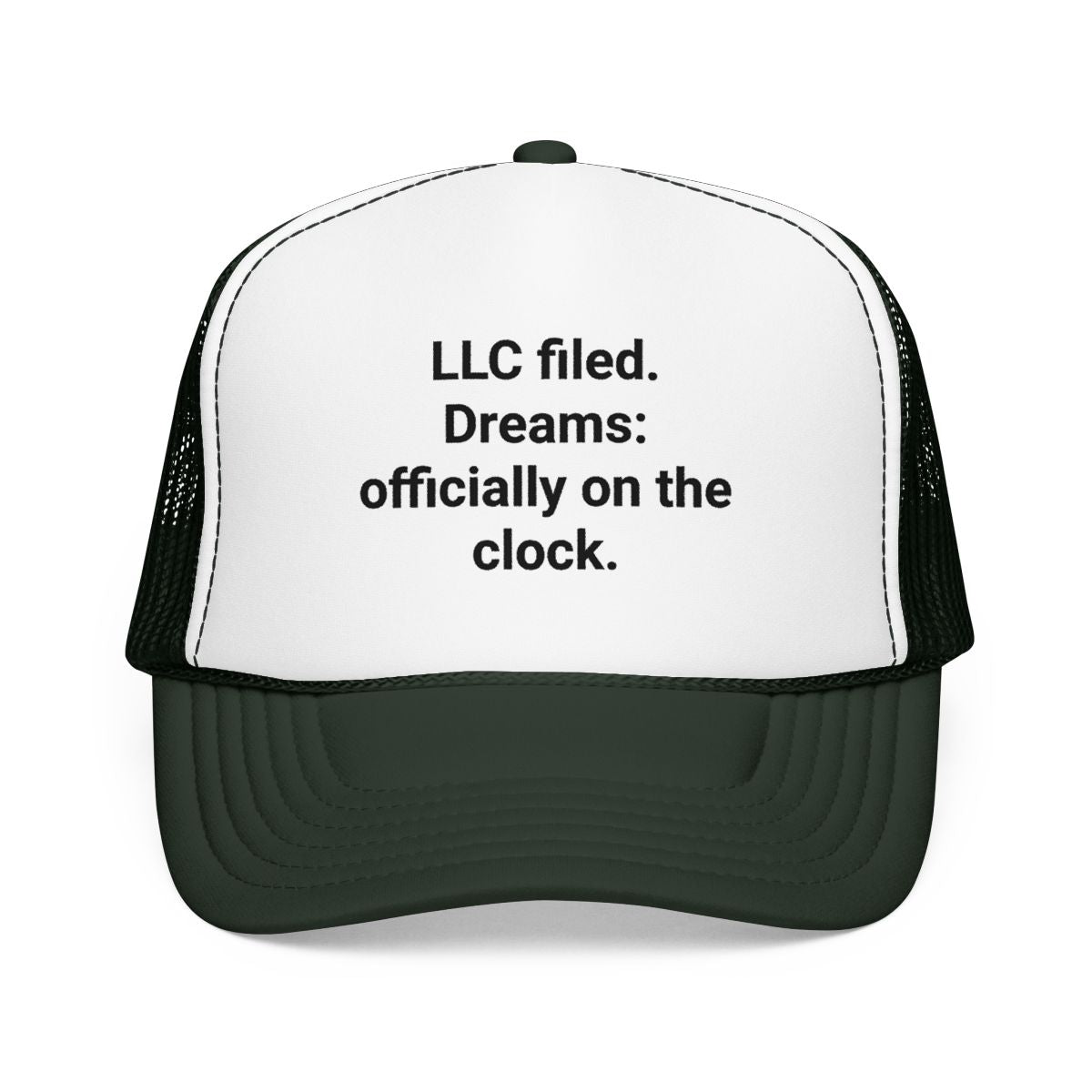 LLC Filed Dreams on the Clock - Trucker Hat for New Business Owners