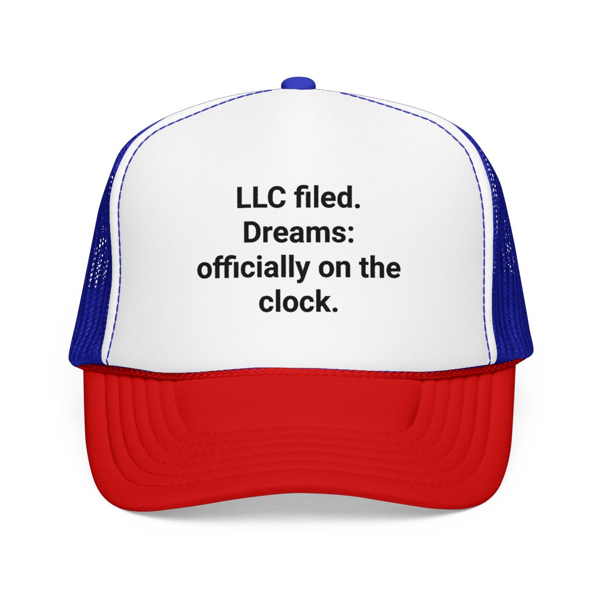 LLC Filed Dreams on the Clock - Trucker Hat for New Business Owners