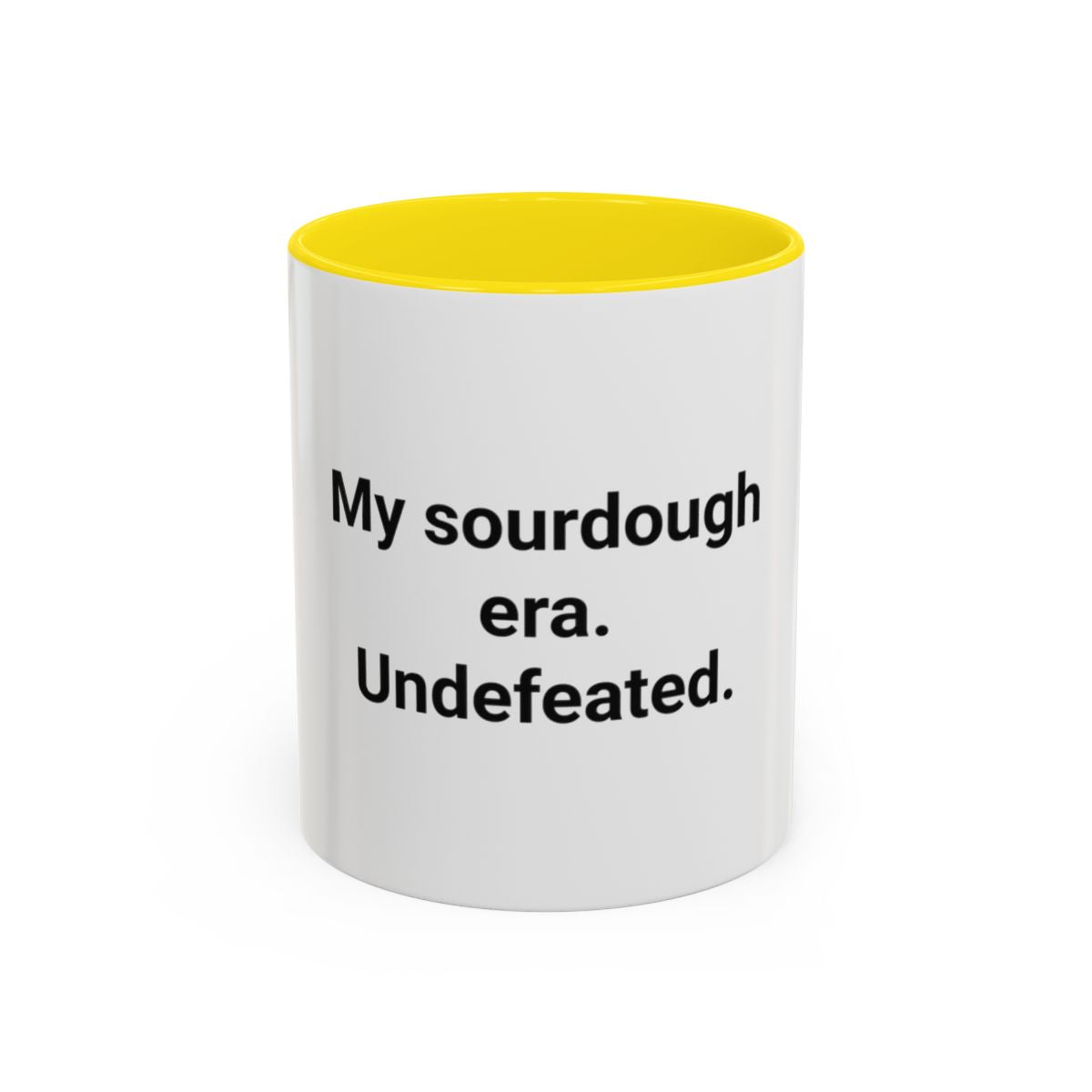 My Sourdough Era. Undefeated. - Accent Mug for Sourdough Lovers