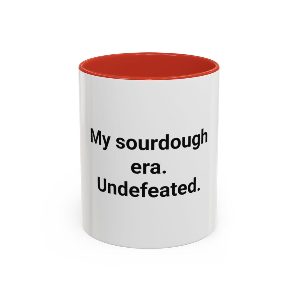 My Sourdough Era. Undefeated. - Accent Mug for Sourdough Lovers