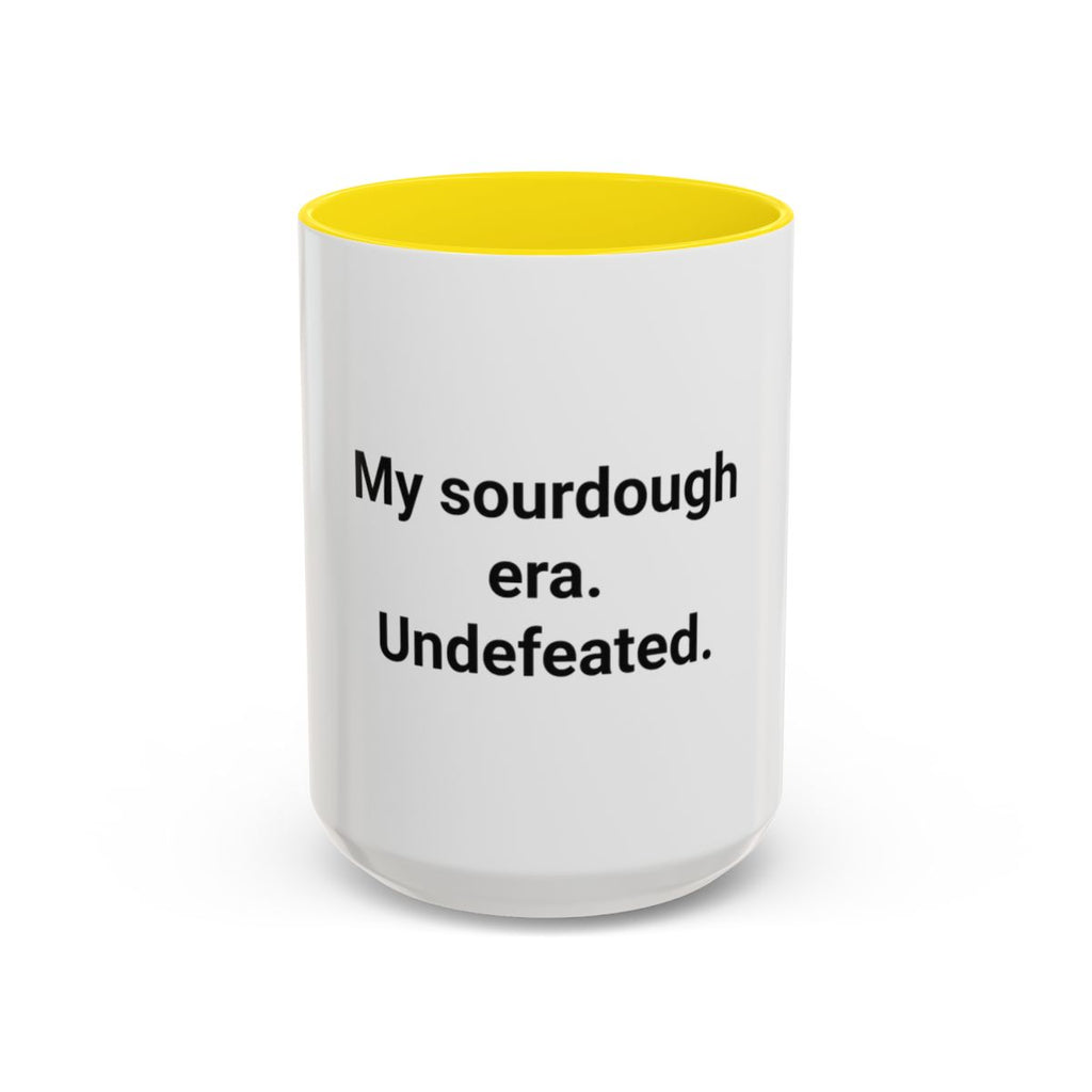 My Sourdough Era. Undefeated. - Accent Mug for Sourdough Lovers