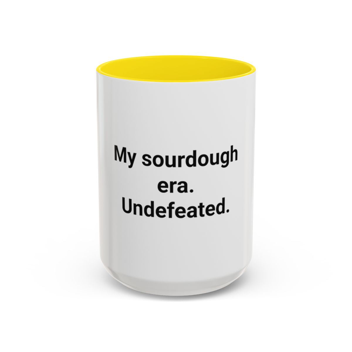 My Sourdough Era. Undefeated. - Accent Mug for Sourdough Lovers