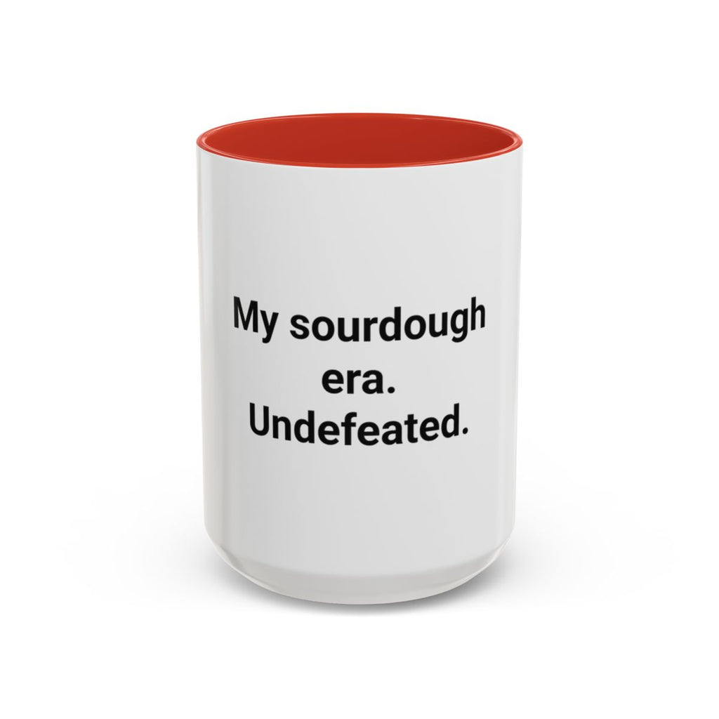 My Sourdough Era. Undefeated. - Accent Mug for Sourdough Lovers