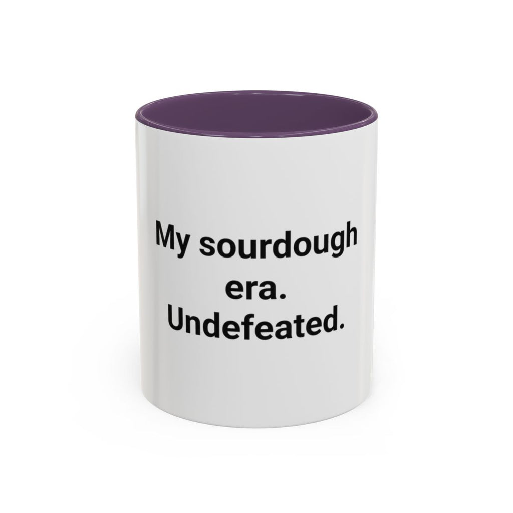My Sourdough Era. Undefeated. - Accent Mug for Sourdough Lovers