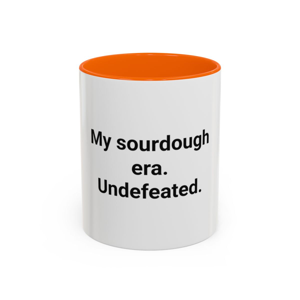 My Sourdough Era. Undefeated. - Accent Mug for Sourdough Lovers