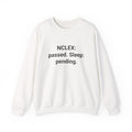 NCLEX: Passed. Sleep: Pending. - Sweatshirt for New Nurses