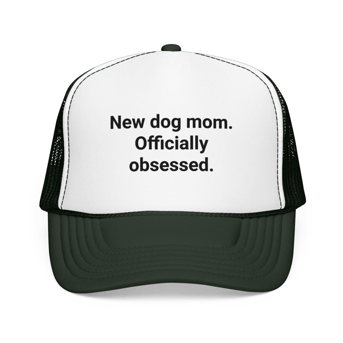 New Dog Mom. Officially Obsessed. - Trucker Hat for New Dog Owners
