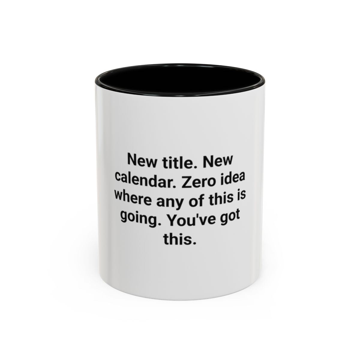 New Title New Calendar Mug - Gift for First Time Manager