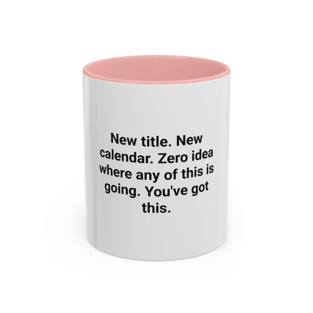 New Title New Calendar Mug - Gift for First Time Manager