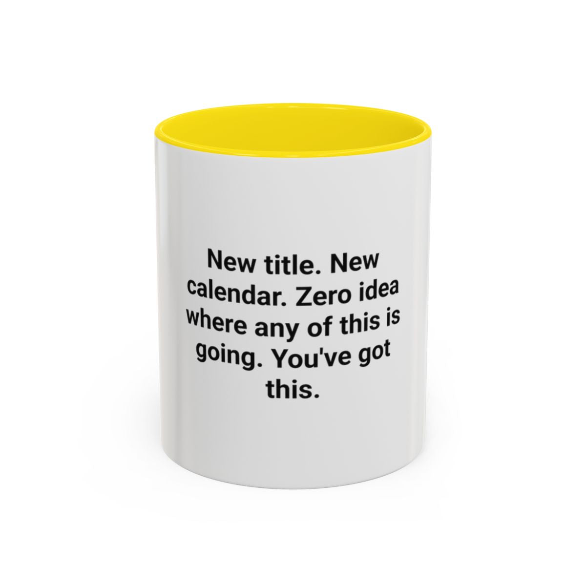 New Title New Calendar Mug - Gift for First Time Manager